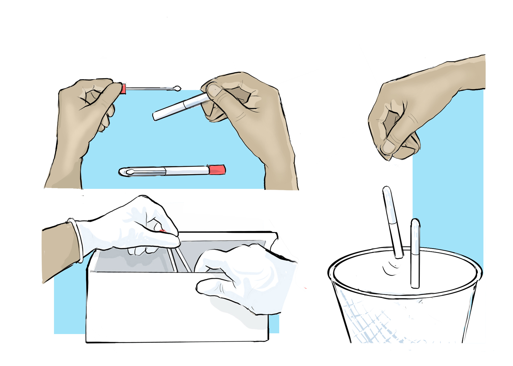 discard plastic case Kenya DNA sample collection