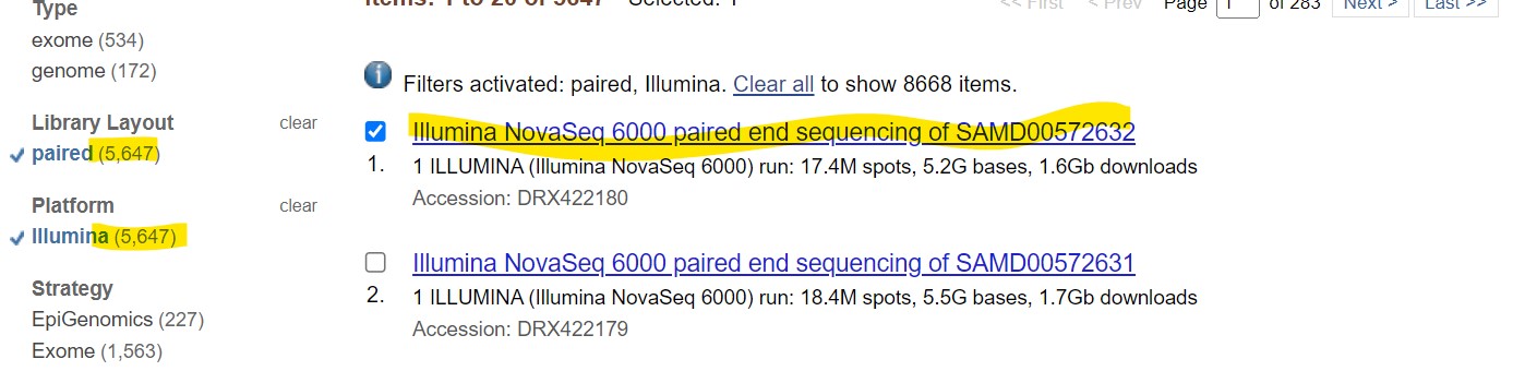 illumina reads